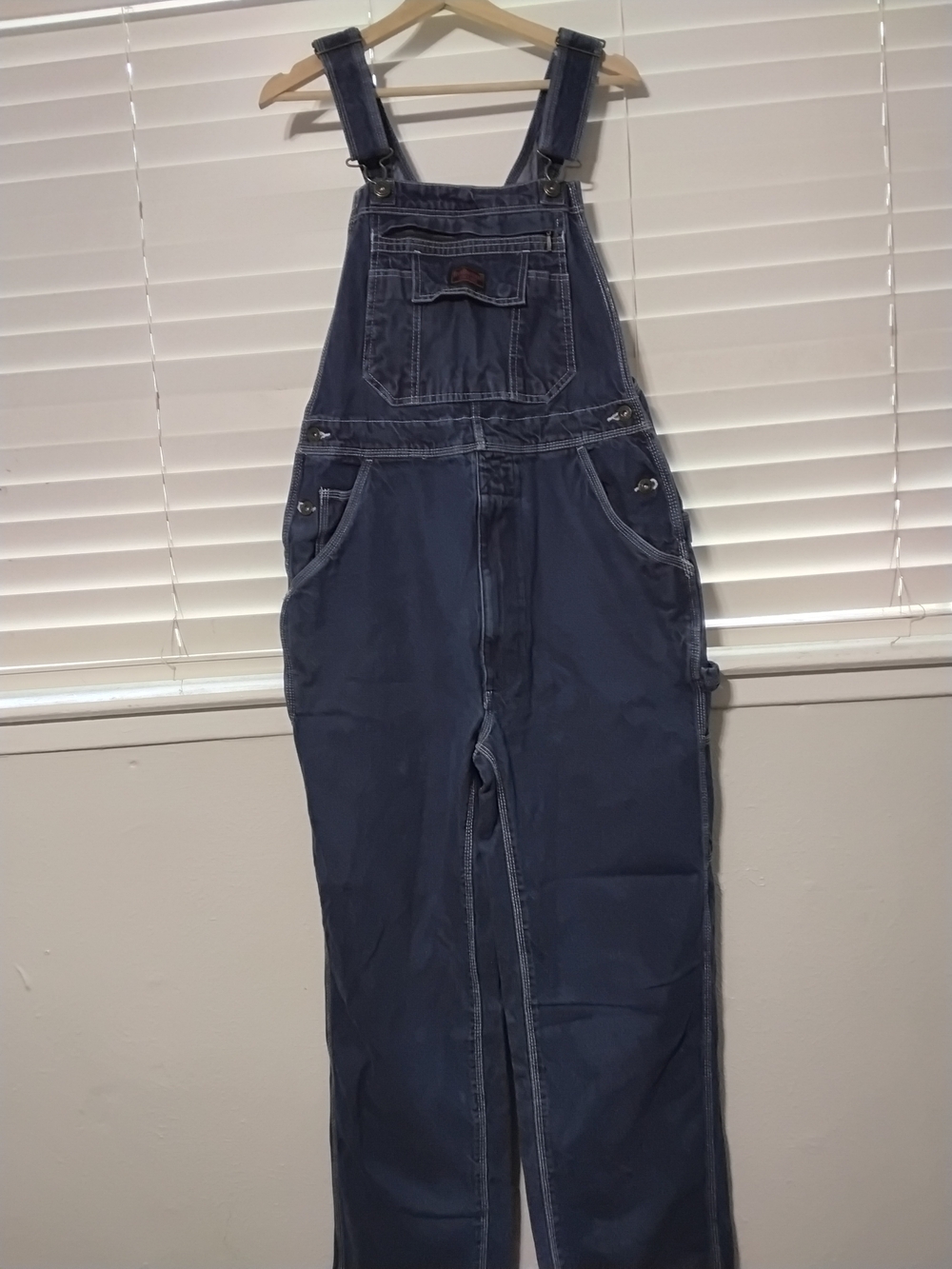Brother Blue Denim Overalls with Brass Hardware